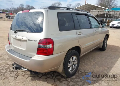 2006 Toyota Highlander V6 z USA, uszkodzony, nr VIN JTEGP21A560113539